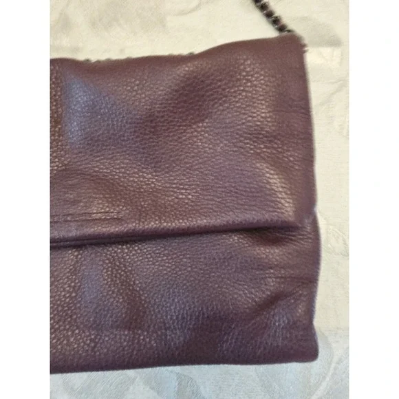 Aimee Kestenberg Purse Leather Fringe Tassel Flap Double Entry Chain Strap Boho - Picture 4 of 16